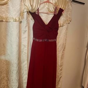 once worn bridesmaid dress wine color